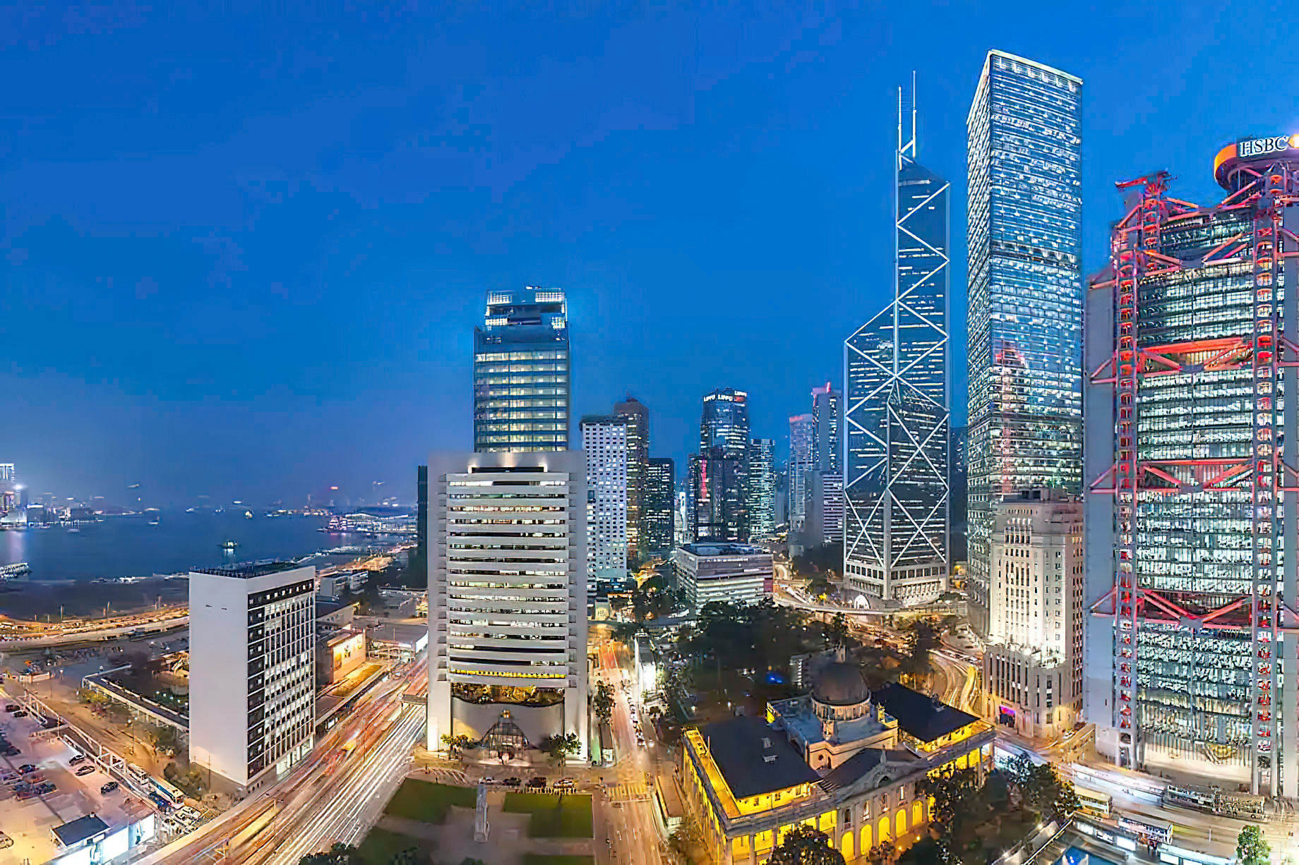 Mandarin Oriental, Hong Kong Hotel – Hong Kong, China – City View Night