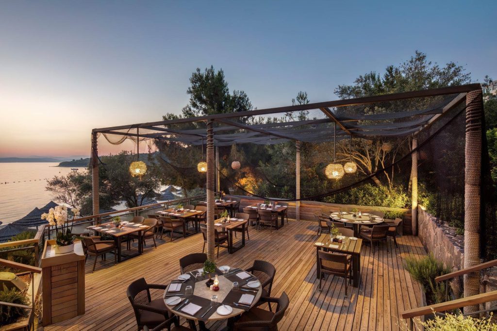 Mandarin Oriental, Bodrum Hotel - Bodrum, Turkey - Outdoor Restaurant Sunset
