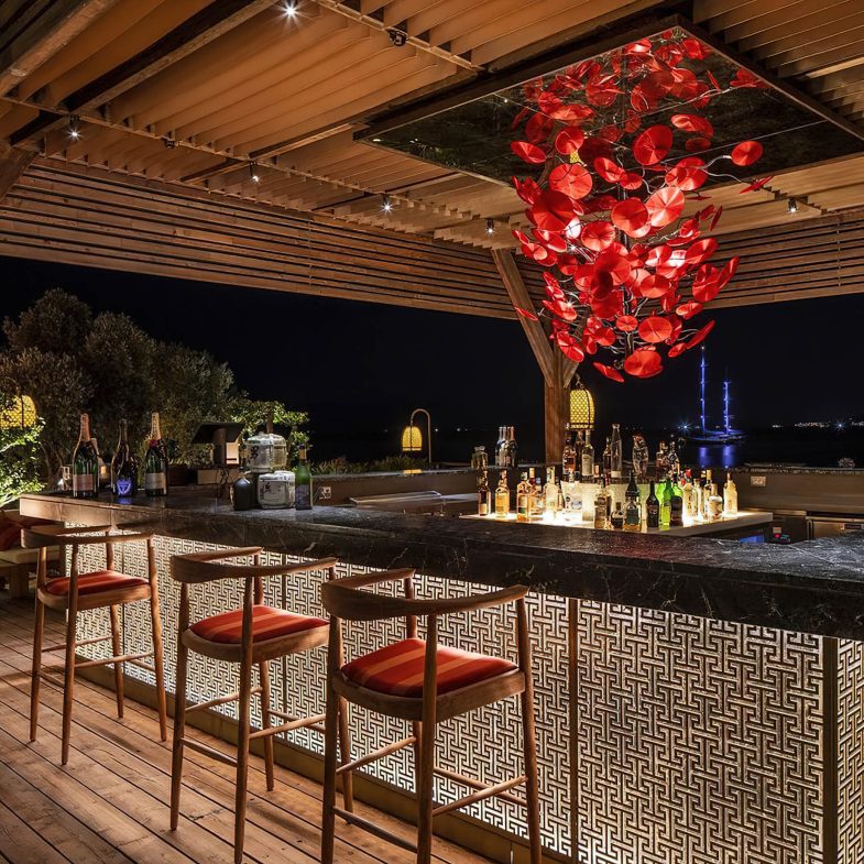 Mandarin Oriental, Bodrum Hotel - Bodrum, Turkey - Bar Night View
