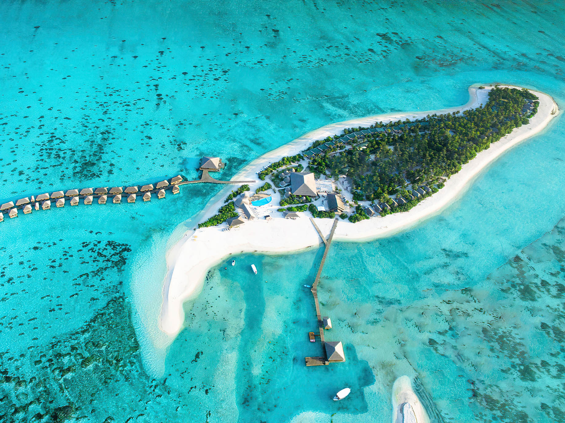 Cocoon Maldives Resort - Ookolhufinolhu, Lhaviyani Atoll, Maldives - Aerial View