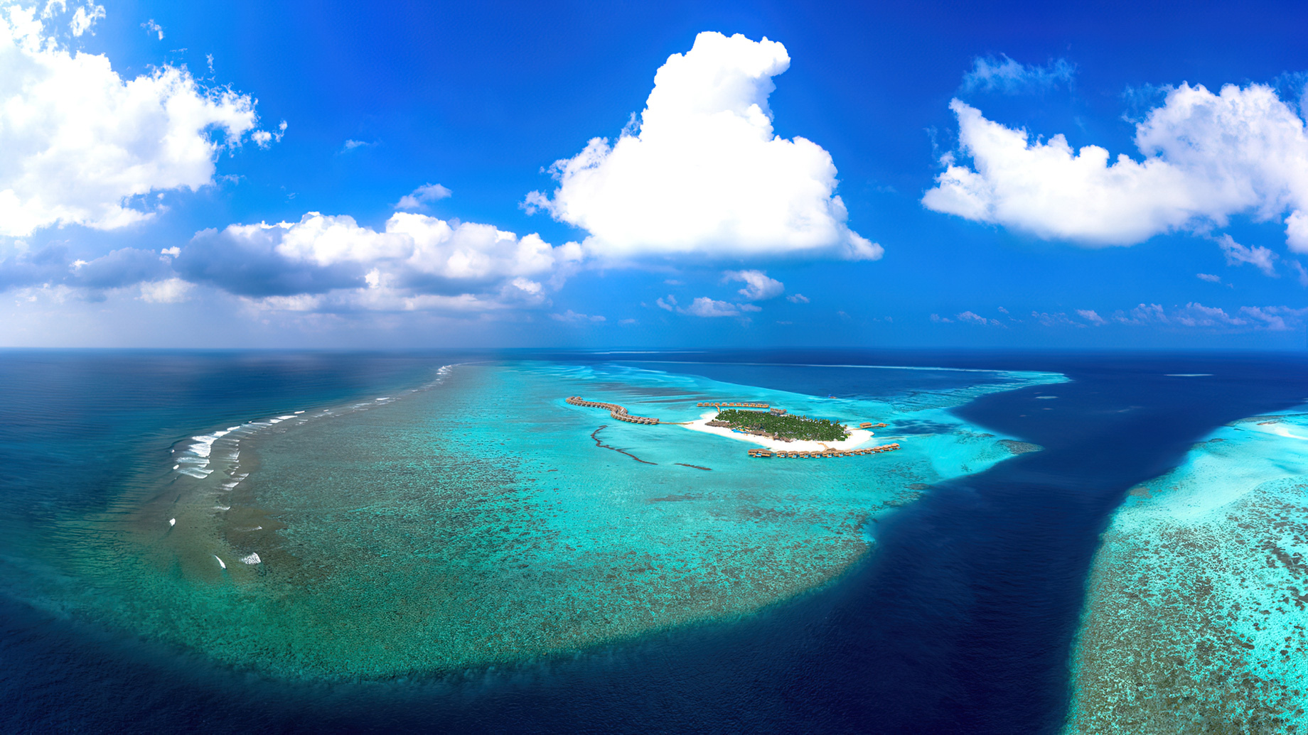 You & Me Maldives Resort - Uthurumaafaru, Raa Atoll, Maldives - Aerial View