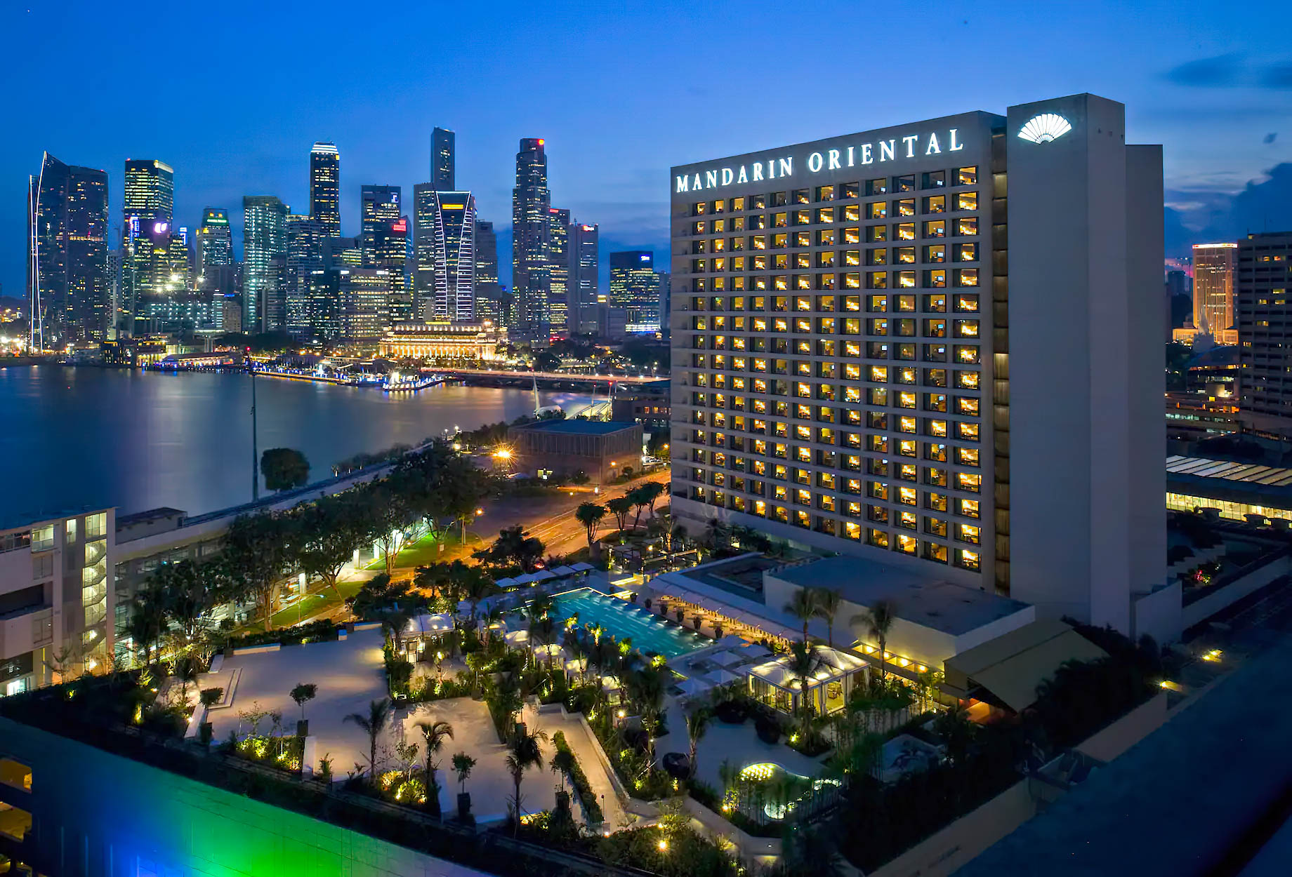 Mandarin Oriental, Singapore Hotel – Singapore – Exterior Night