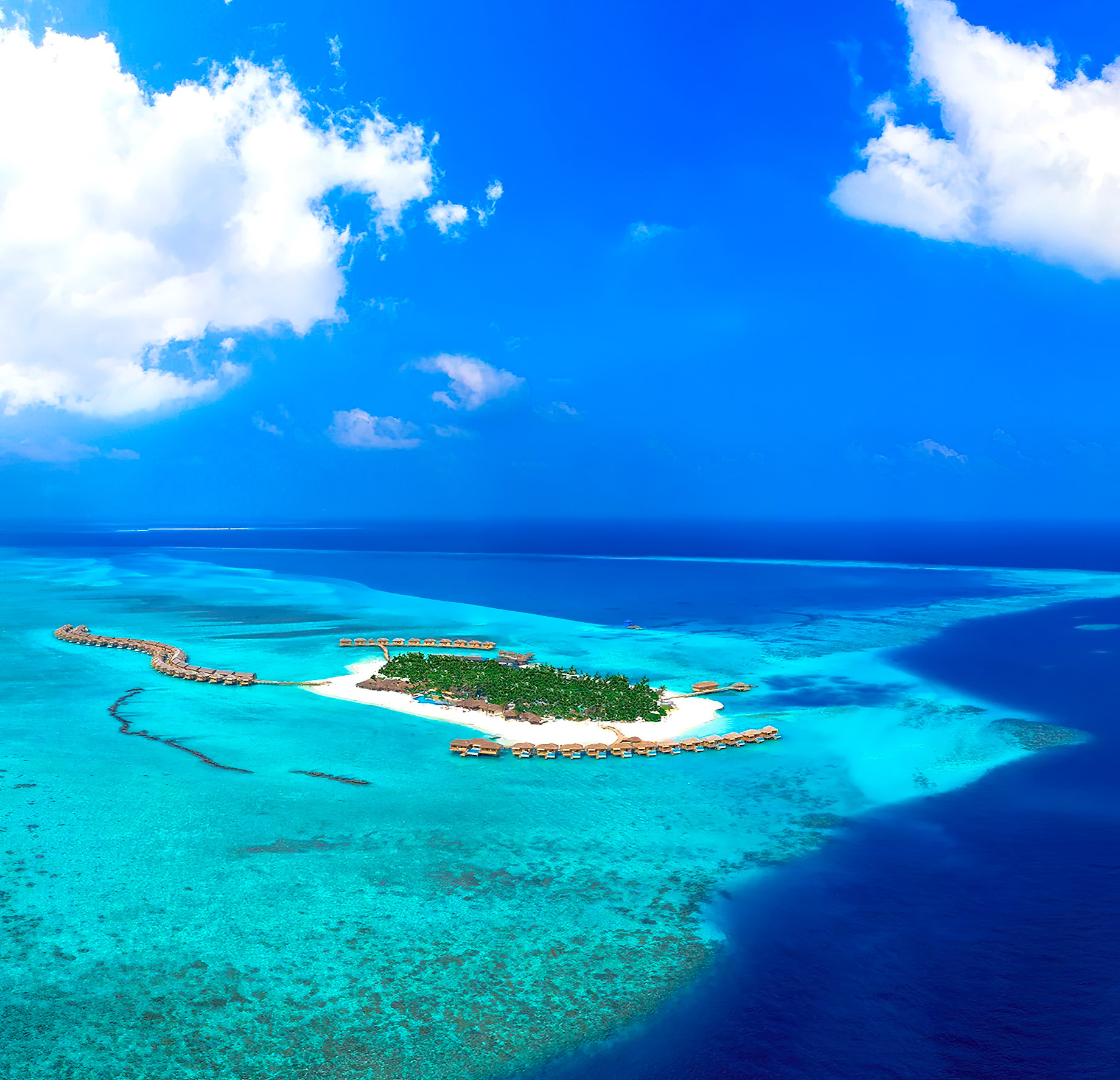 You & Me Maldives Resort – Uthurumaafaru, Raa Atoll, Maldives – Aerial View