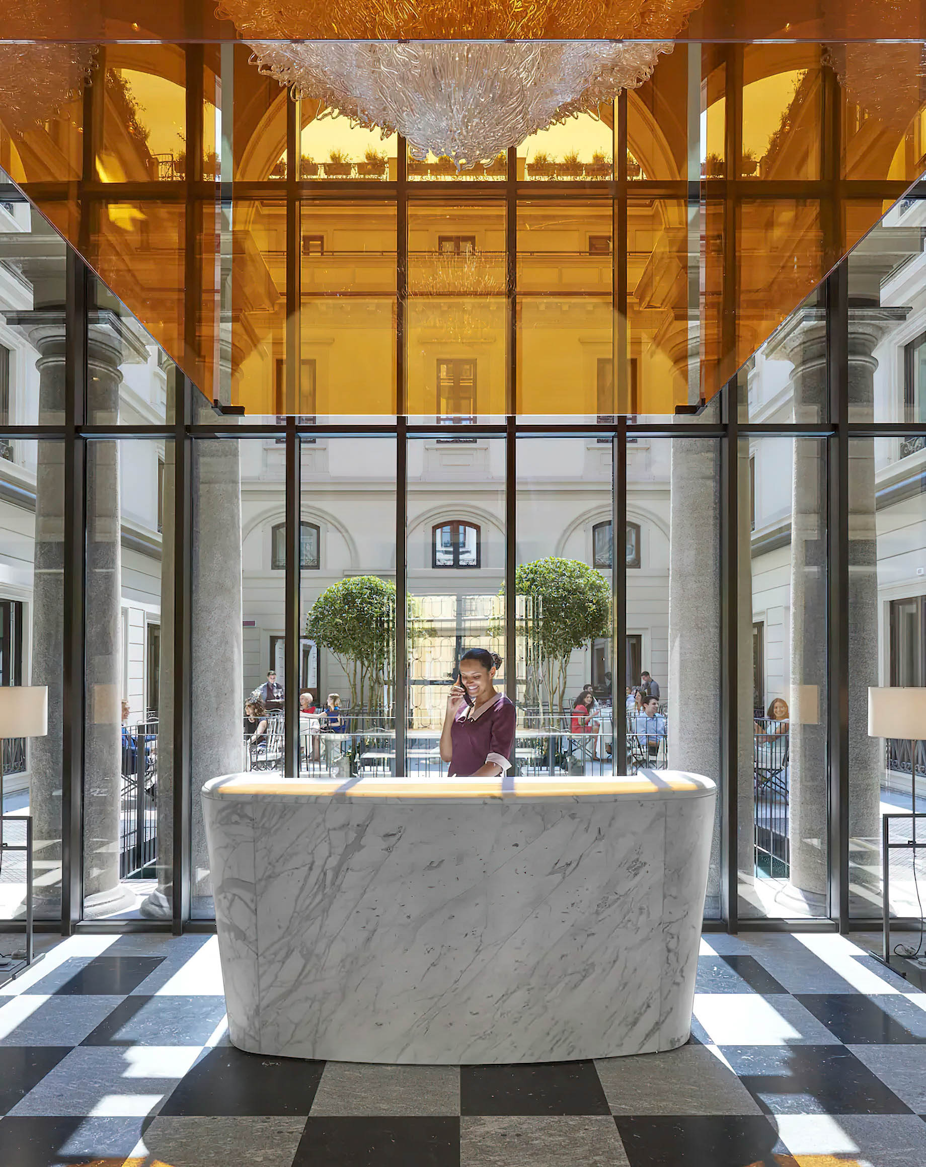 Mandarin Oriental, Milan Hotel - Milan, Italy - Seta Restaurant Reception