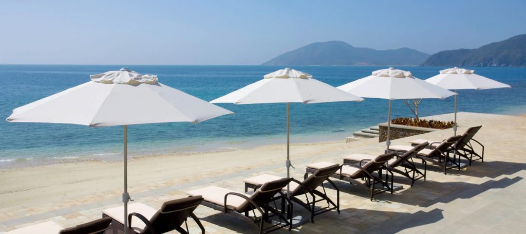 Mandarin Oriental, Sanya Hotel - Hainan, China - Beach Deck Chairs