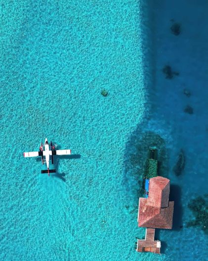 You & Me Maldives Resort - Uthurumaafaru, Raa Atoll, Maldives - Seaplane Overhead View