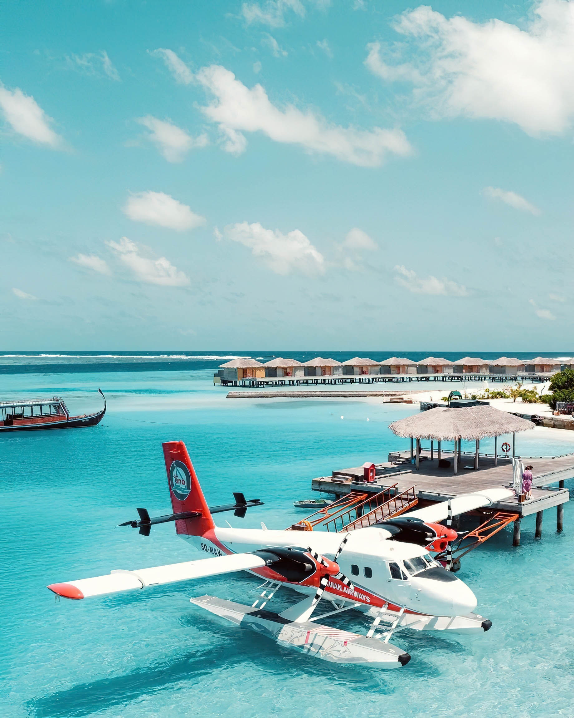 You & Me Maldives Resort – Uthurumaafaru, Raa Atoll, Maldives – Seaplane Arrival