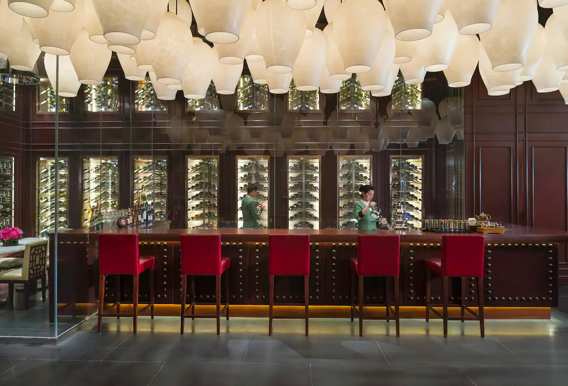 Mandarin Oriental Pudong, Shanghai Hotel – Shanghai, China – Yong Yi Ting Restaurant Bar