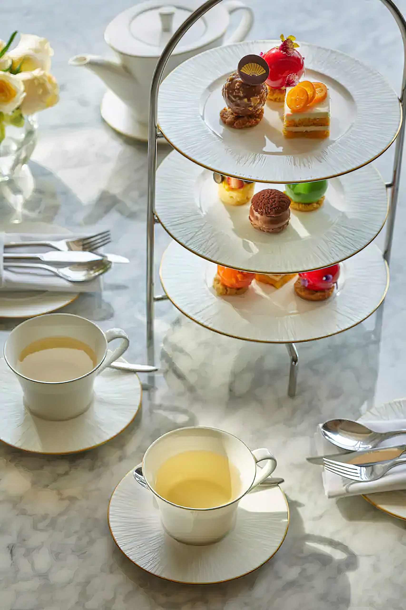 Mandarin Oriental, Santiago Hotel – Santiago, Chile – Atrium Lobby Lounge Tea