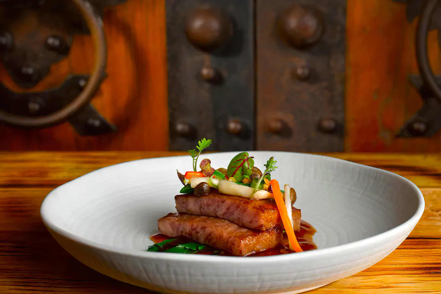Mandarin Oriental, Singapore Hotel – Singapore – Cherry Garden Restaurant Pan Fried Miyazaki Wagyu Beef