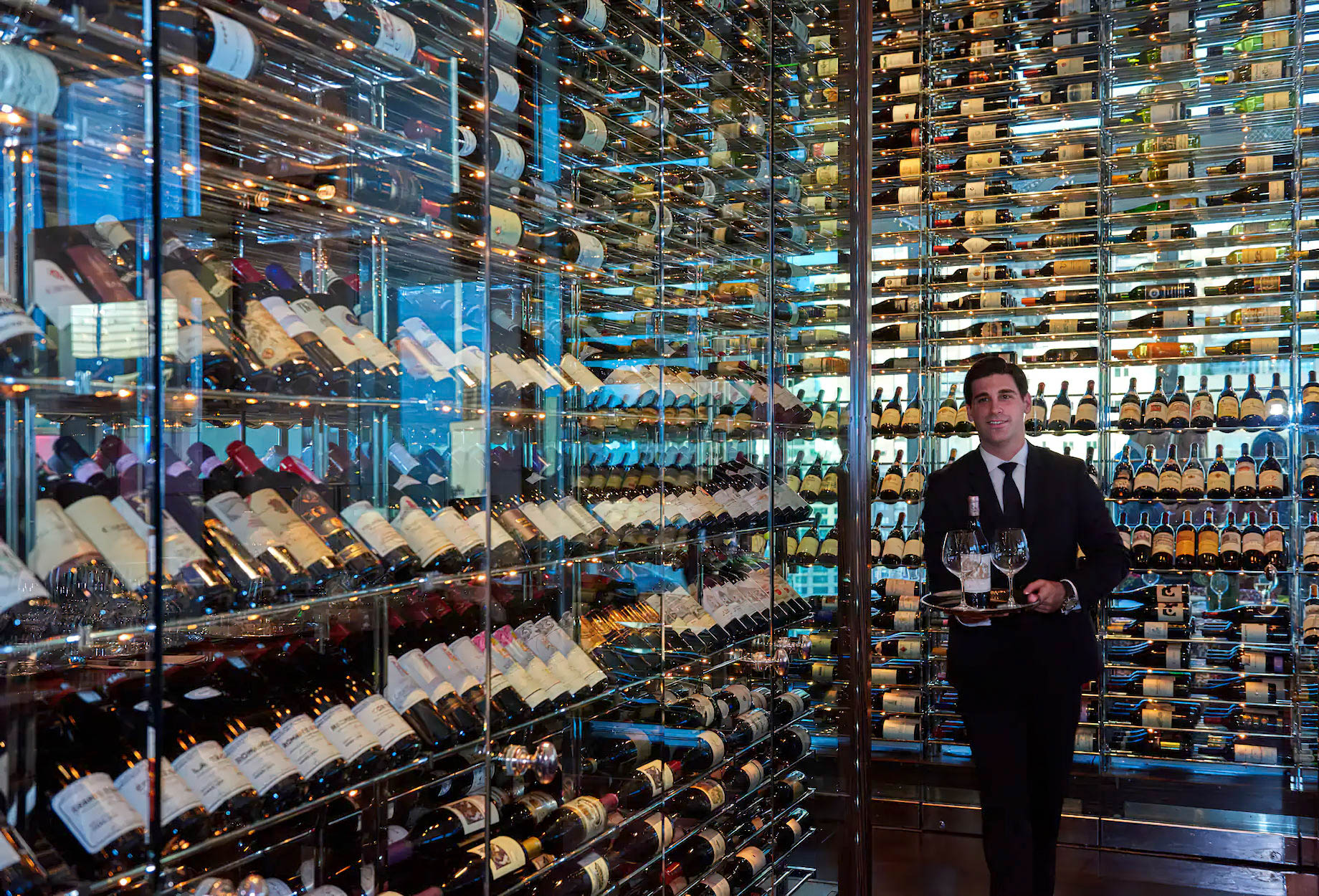 Mandarin Oriental, New York Hotel - New York, NY, USA - Asiate Wine Racks