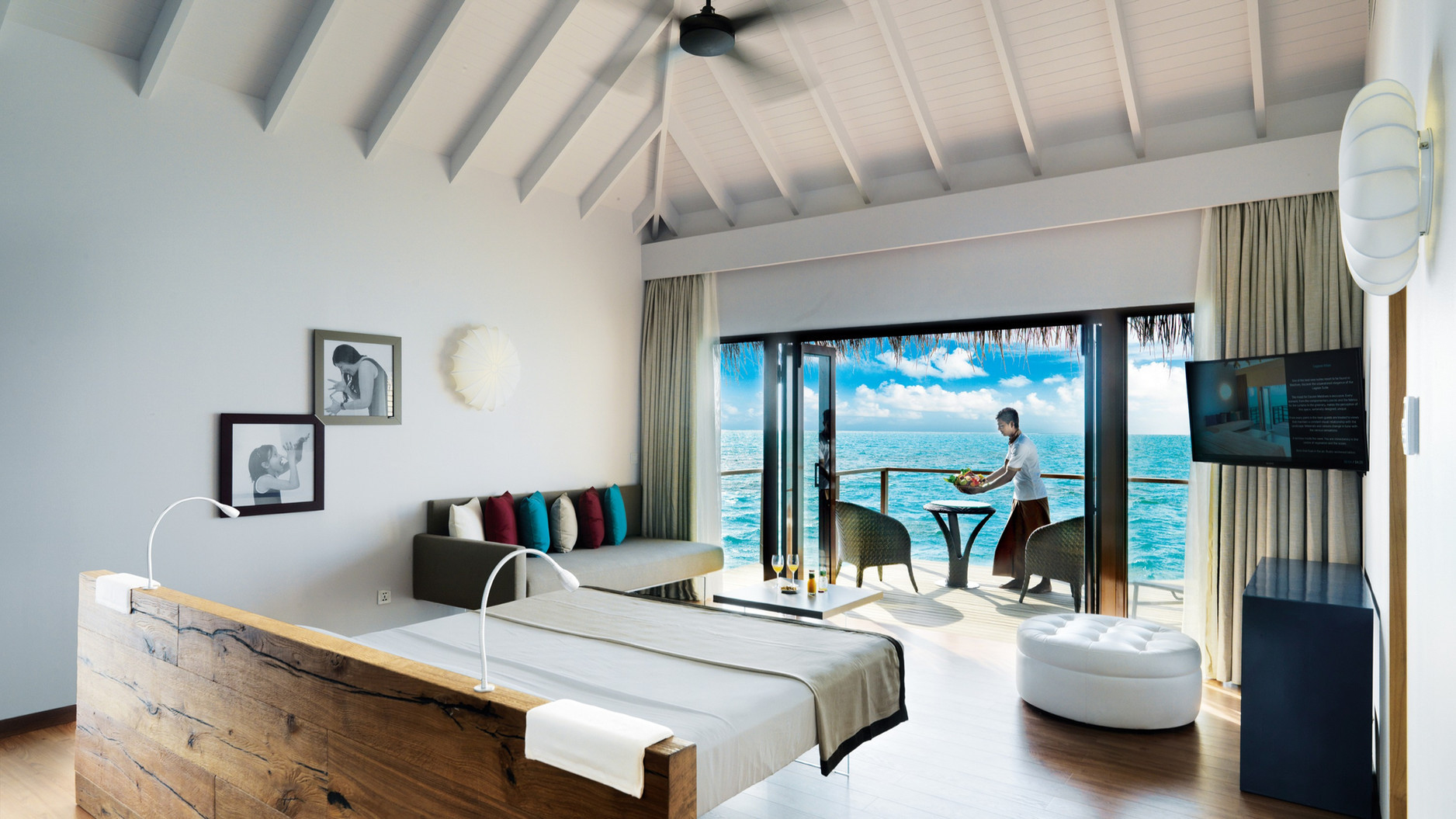 Cocoon Maldives Resort – Ookolhufinolhu, Lhaviyani Atoll, Maldives – Lagoon Overwater Villa Interior Ocean View