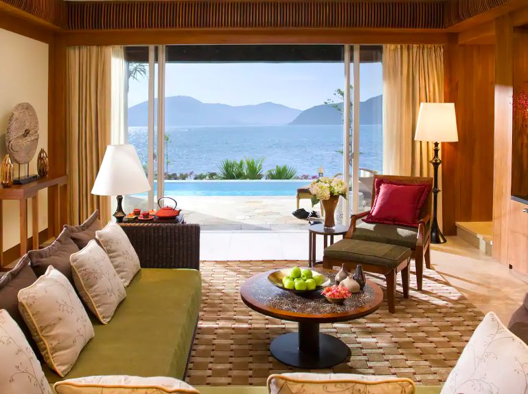 Mandarin Oriental, Sanya Hotel - Hainan, China - South China Sea Pool Villa Living Room