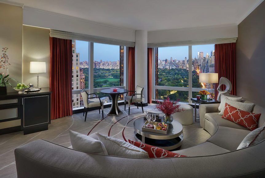 Mandarin Oriental, New York Hotel - New York, NY, USA - Central Park View Suite Living Room