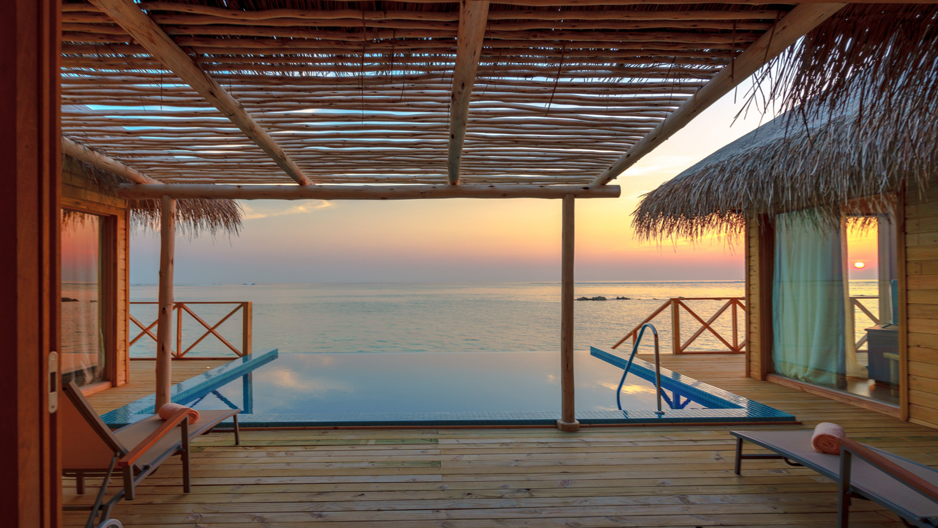 You & Me Maldives Resort – Uthurumaafaru, Raa Atoll, Maldives – You and Me Suite Pool Sunset View