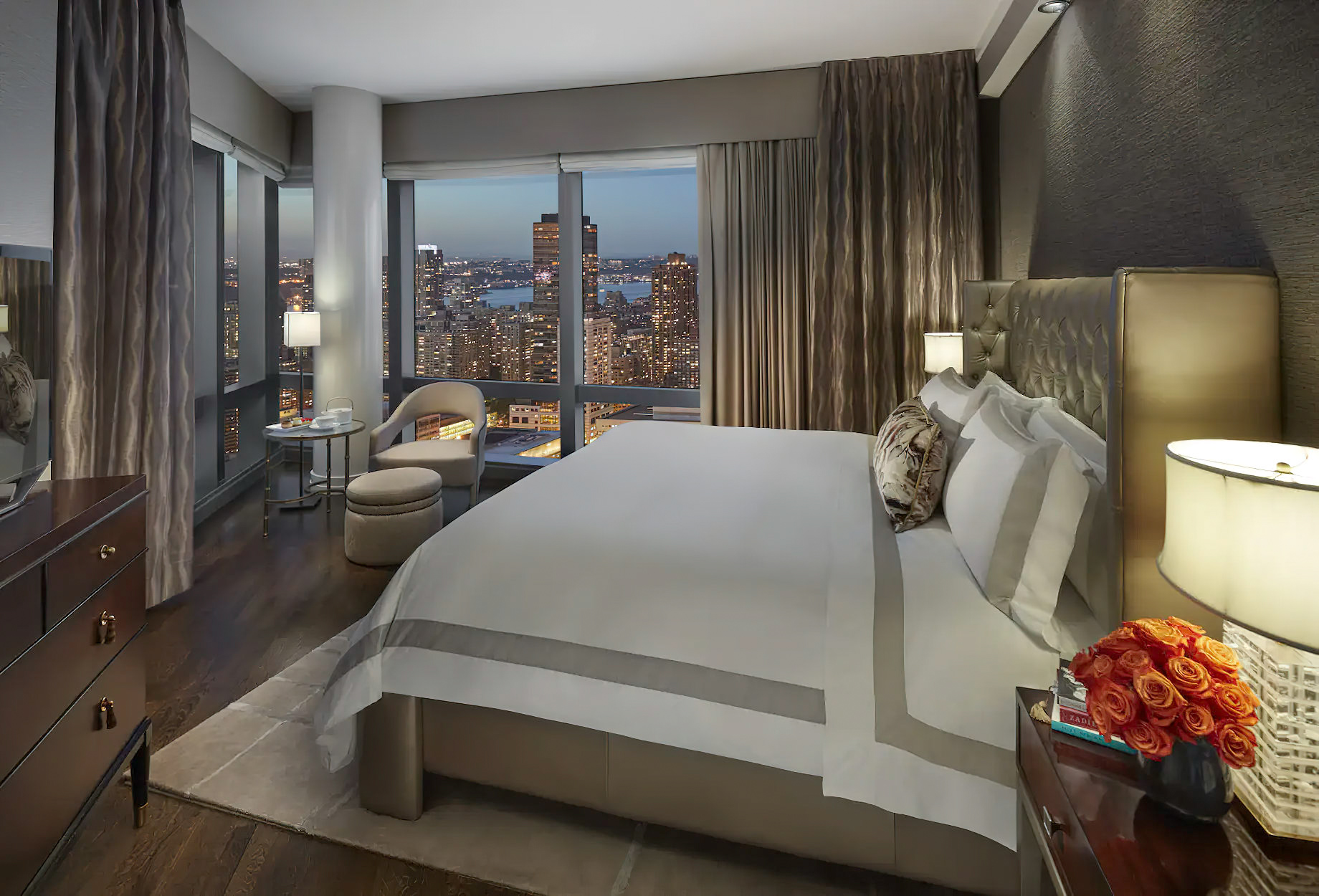 Mandarin Oriental, New York Hotel – New York, NY, USA – New York Skyline Suite Bedroom