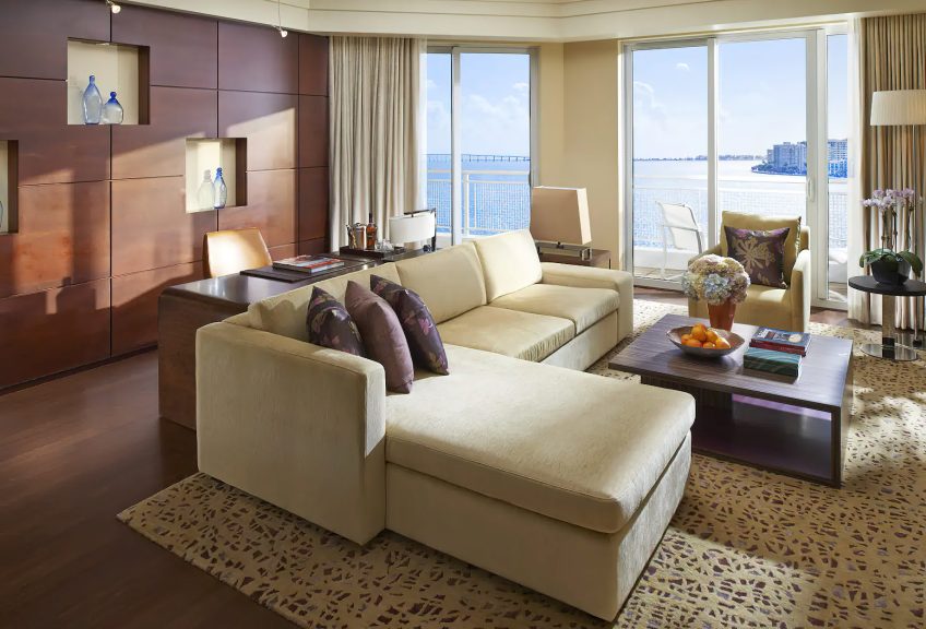 Mandarin Oriental, Miami Hotel - Miami, FL, USA - Premier Bay View Suite Living Room