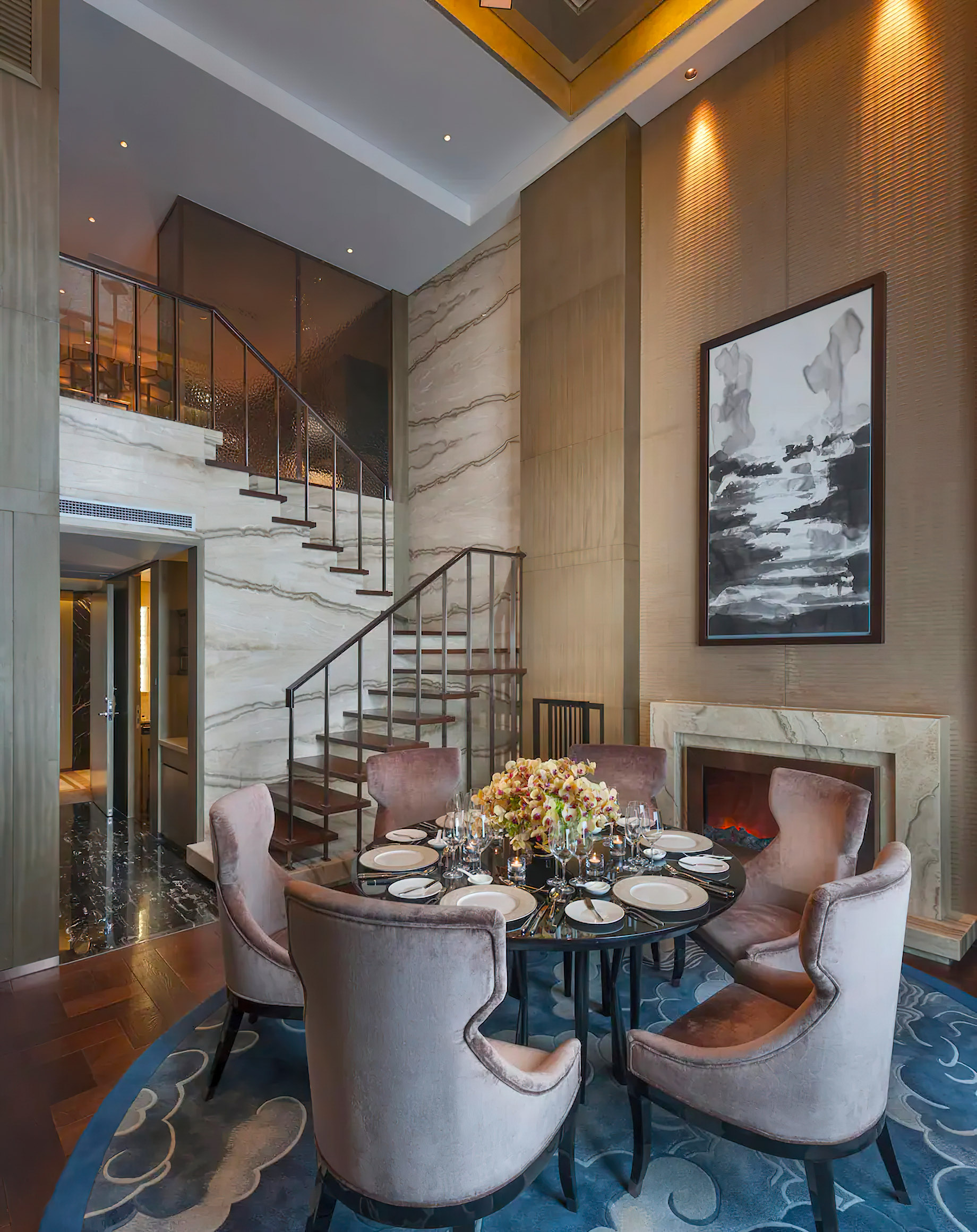 Mandarin Oriental Pudong, Shanghai Hotel – Shanghai, China – Oriental Suite Dining Room
