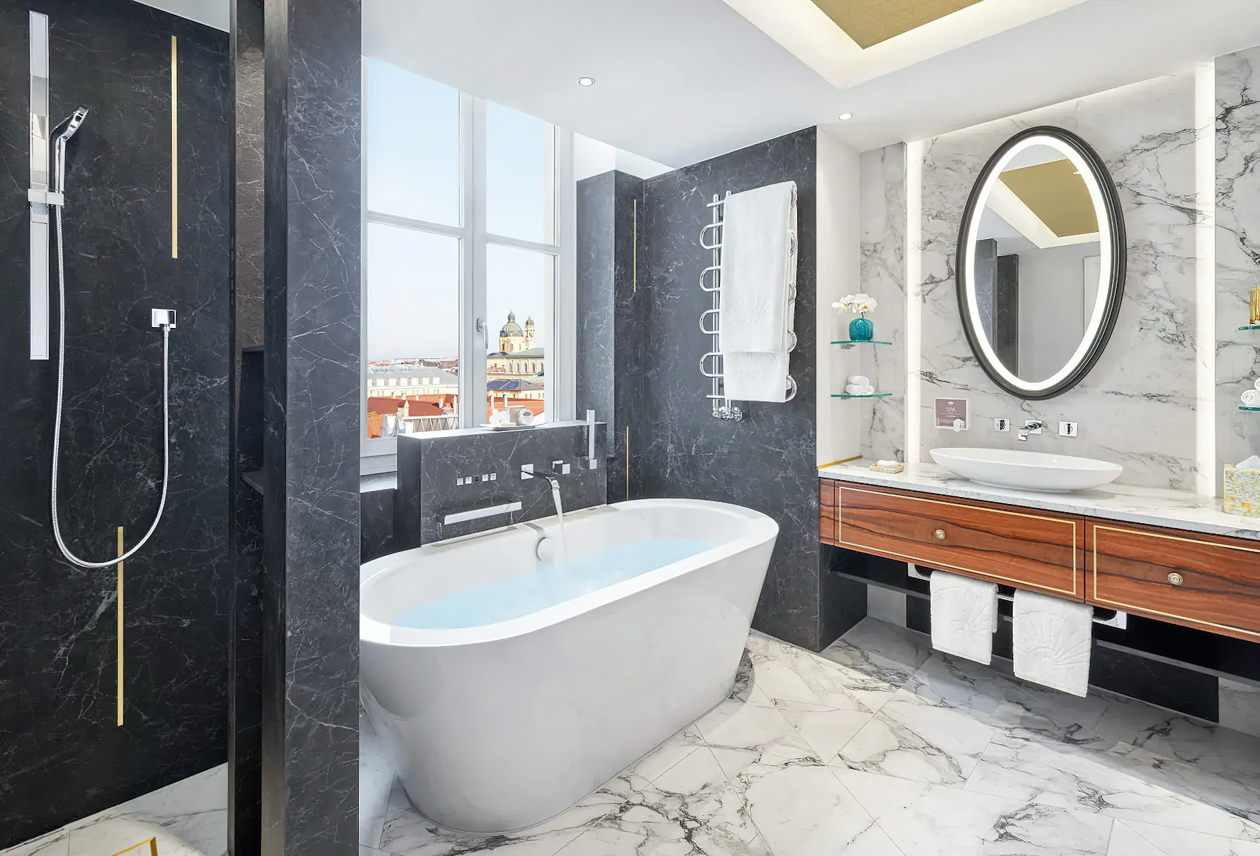 Mandarin Oriental, Munich Hotel - Munich, Germany - Tower Suite Bathroom