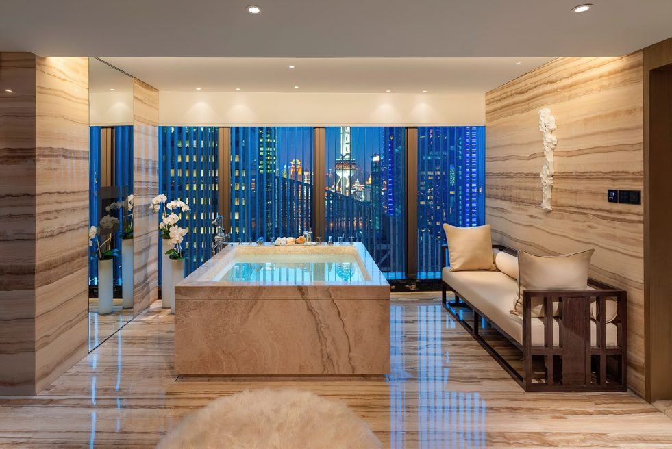 Mandarin Oriental Pudong, Shanghai Hotel - Shanghai, China - Presidential Suite Bathroom