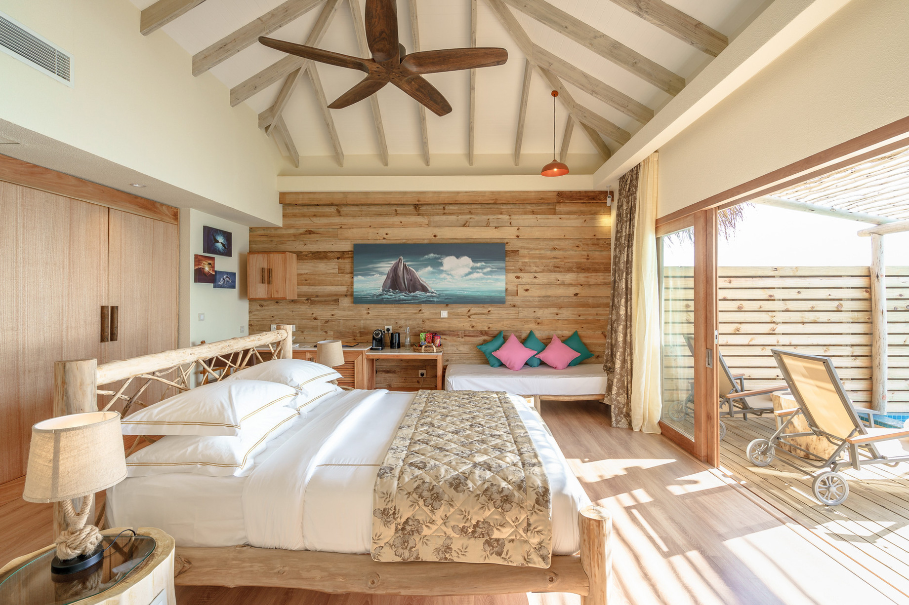 You & Me Maldives Resort - Uthurumaafaru, Raa Atoll, Maldives - Dolphin Overwater Pool Villa Bedroom