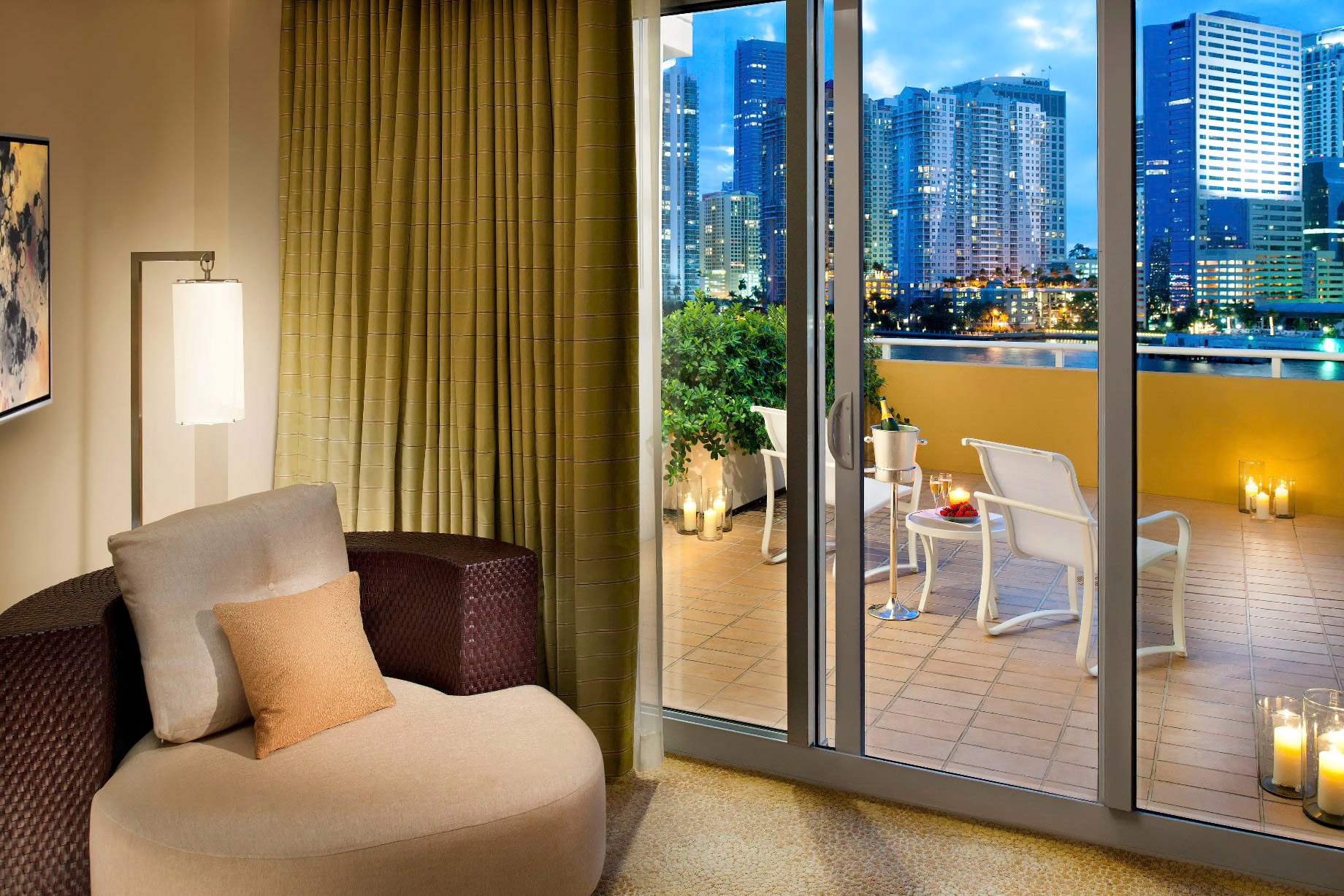 Mandarin Oriental, Miami Hotel - Miami, FL, USA - Skyline View Suite Veranda View