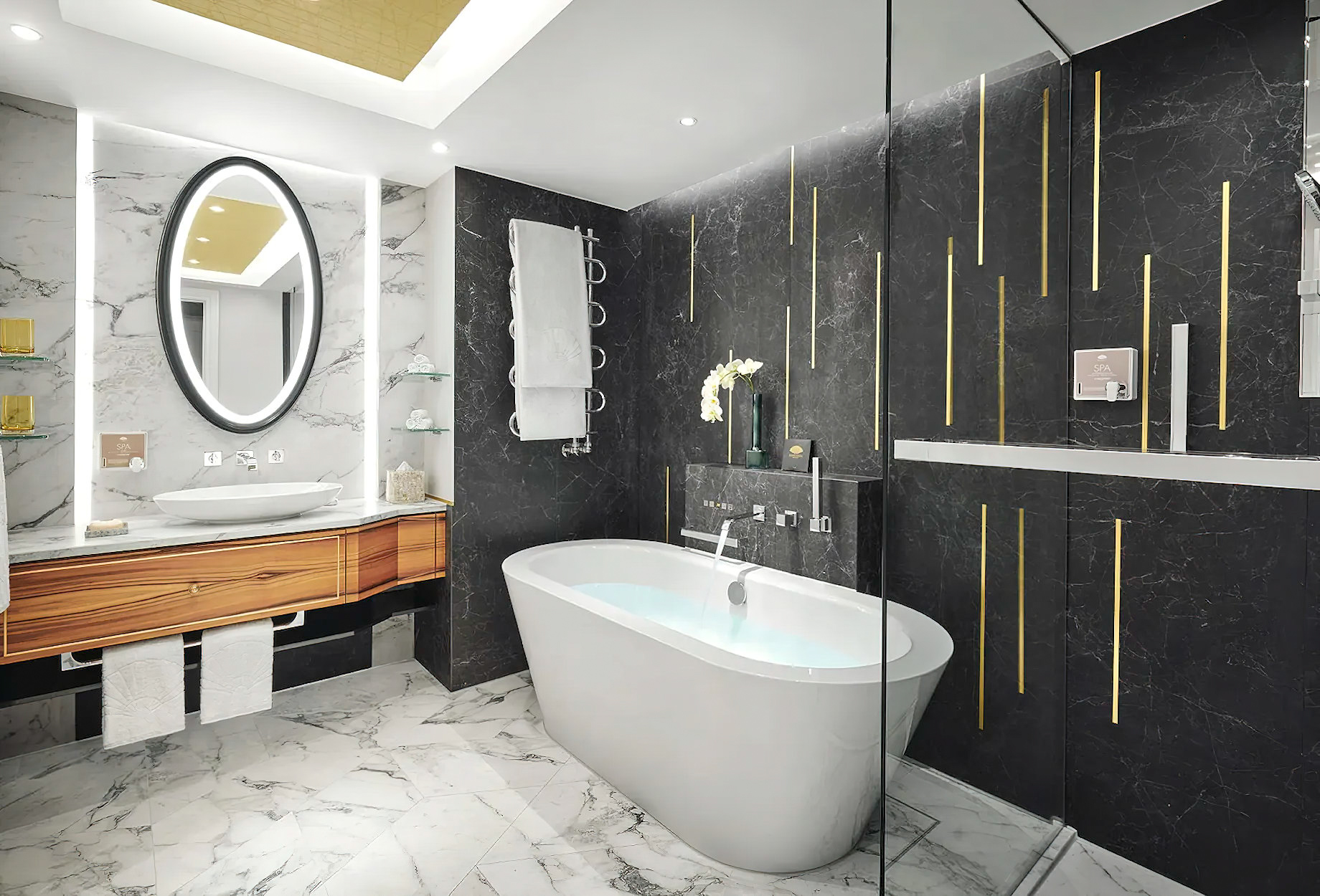 Mandarin Oriental, Munich Hotel - Munich, Germany - Superior Room Bathroom