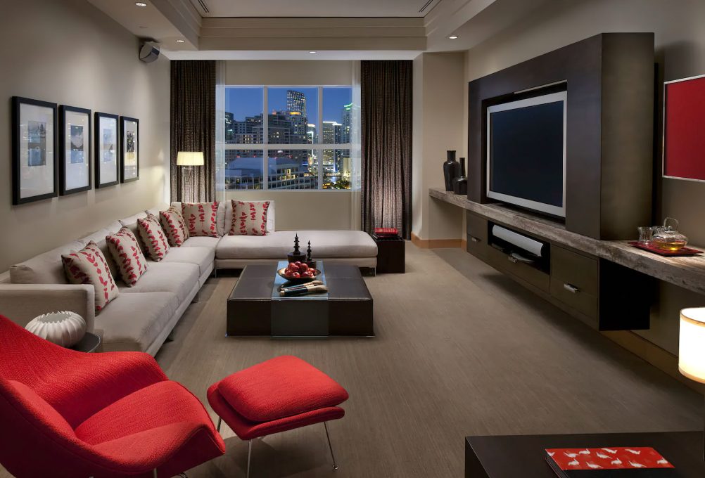 Mandarin Oriental, Miami Hotel - Miami, FL, USA - Oriental Penthouse Suite Living Room
