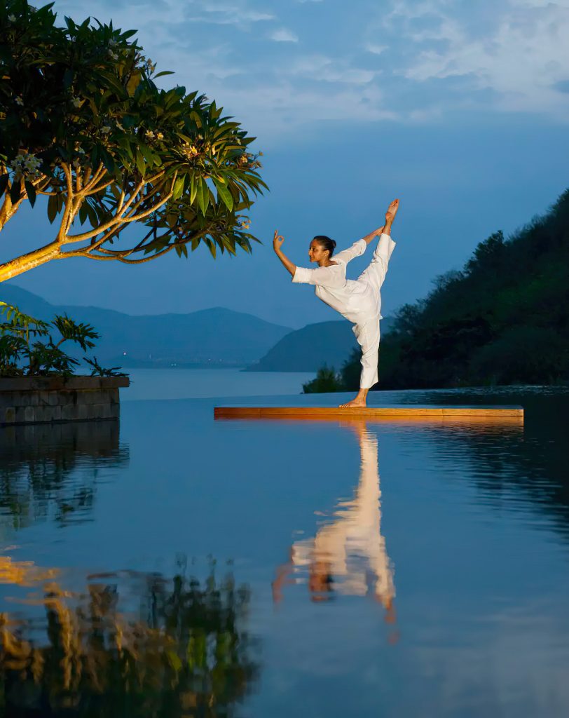 Mandarin Oriental, Sanya Hotel - Hainan, China - Poolside Evening Yoga