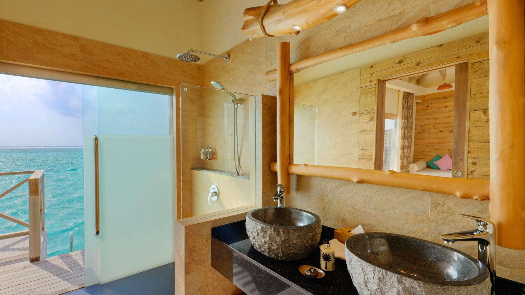 You & Me Maldives Resort - Uthurumaafaru, Raa Atoll, Maldives - Dolphin Overwater Pool Villa Bathroom