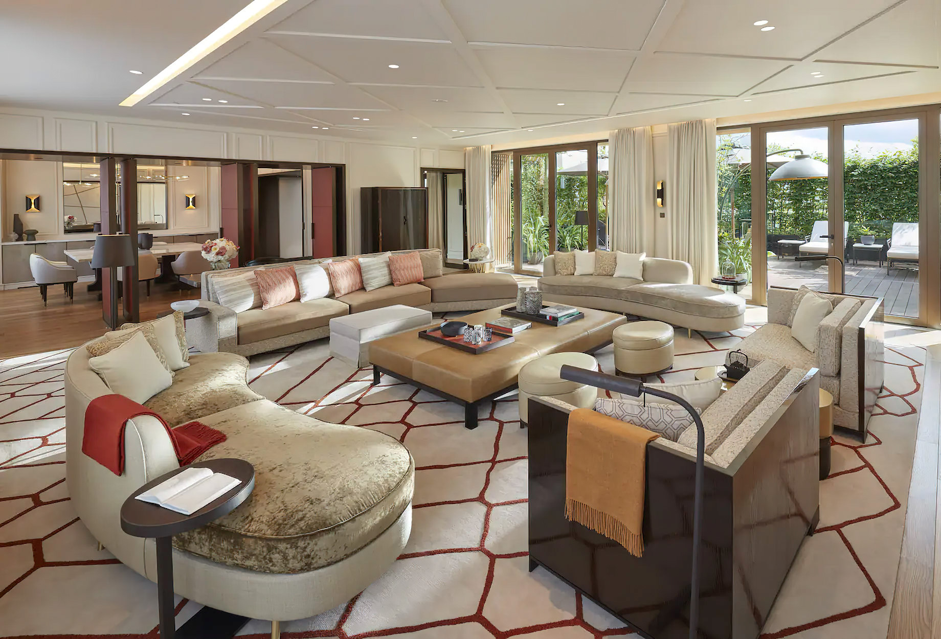 048 – Mandarin Oriental, Paris Hotel – Paris, France – Parisian Terrace Suite Living Room