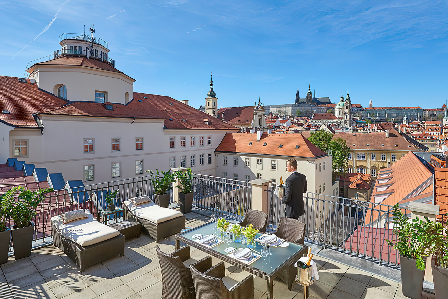 Mandarin Oriental, Prague Hotel – Prague, Czech Republic – Presidential Suite Terrace Dining