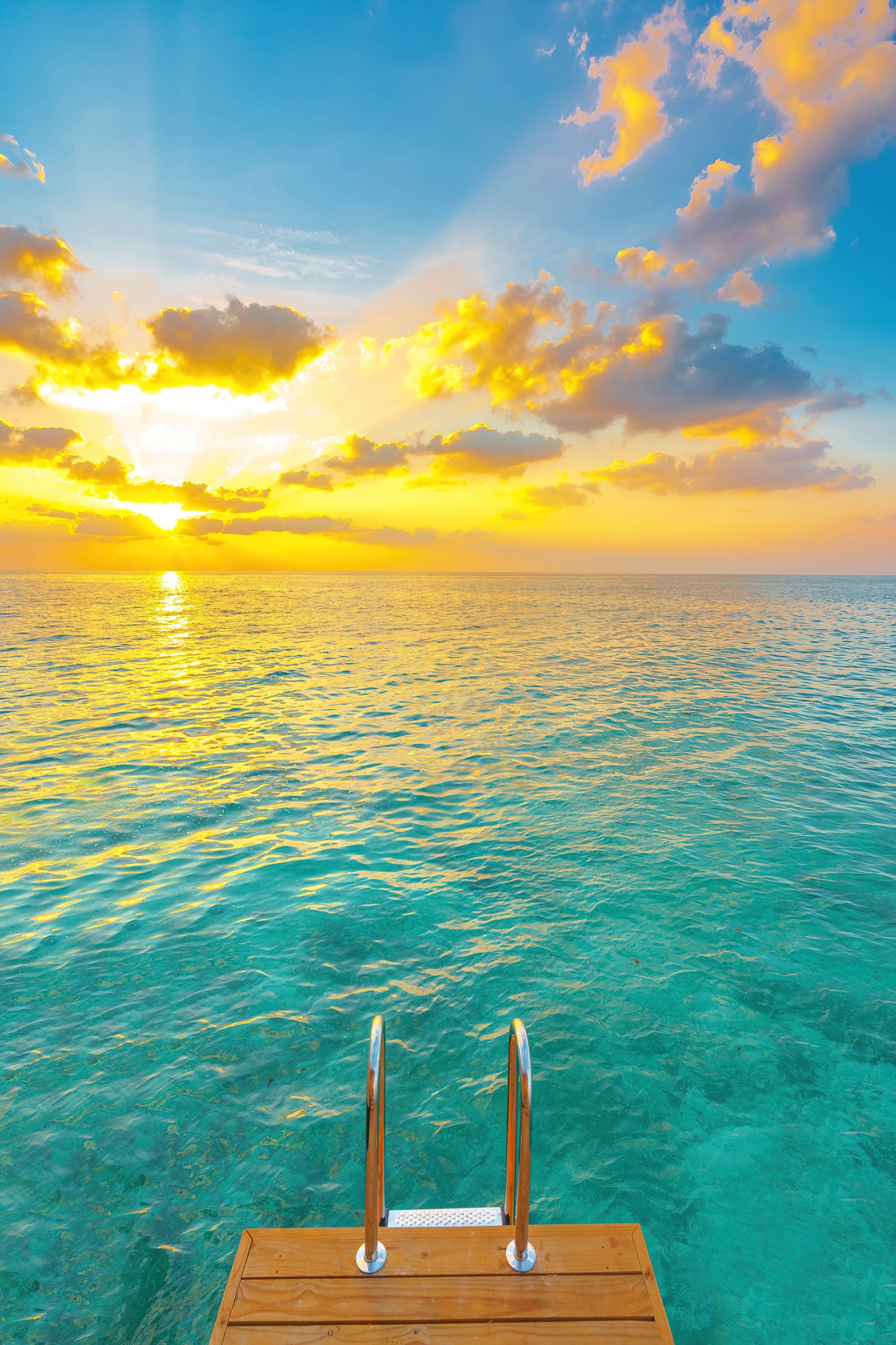 You & Me Maldives Resort - Uthurumaafaru, Raa Atoll, Maldives - Dolphin Overwater Pool Villa Sunset Ocean View