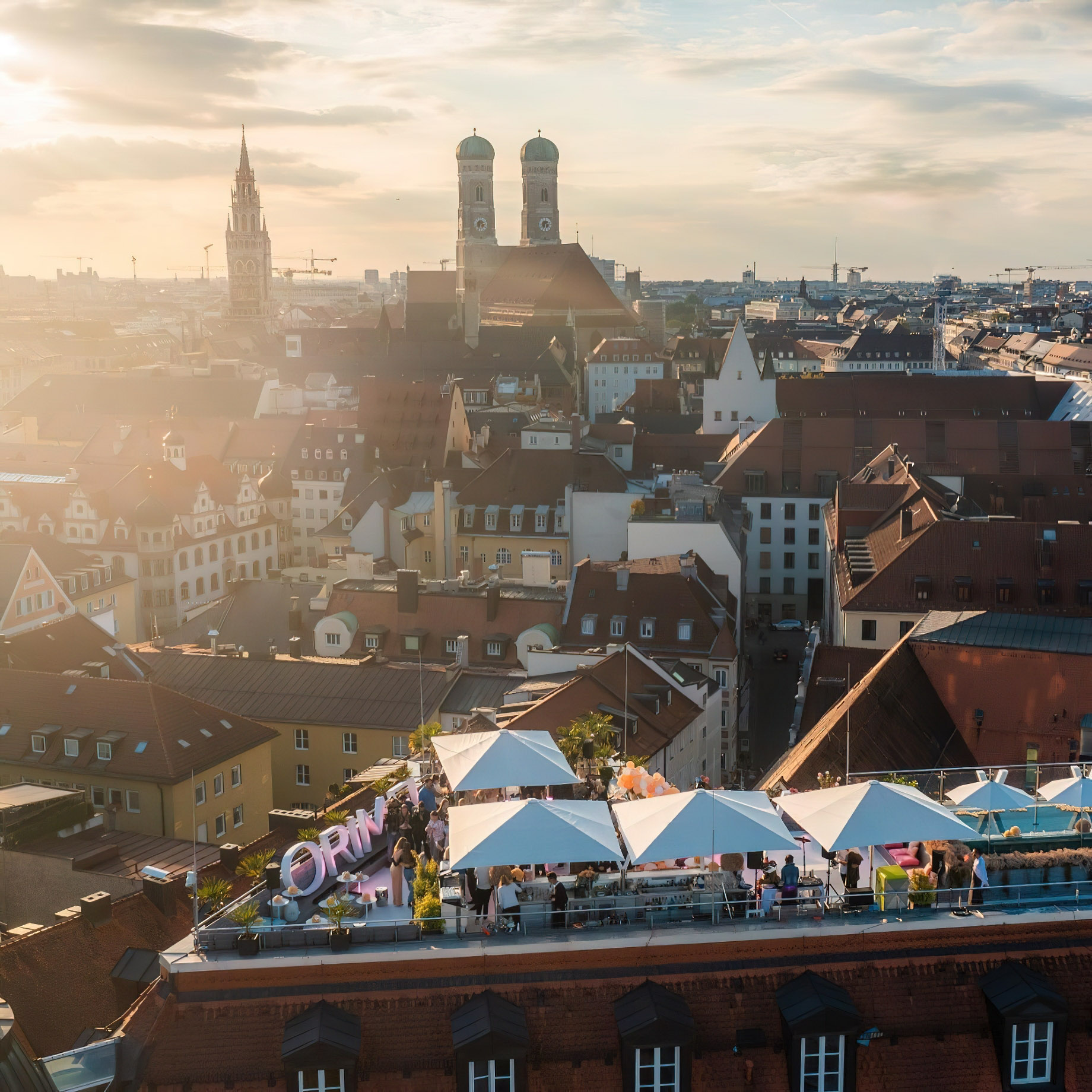 Mandarin Oriental, Munich Hotel - Munich, Germany - Rooftop View