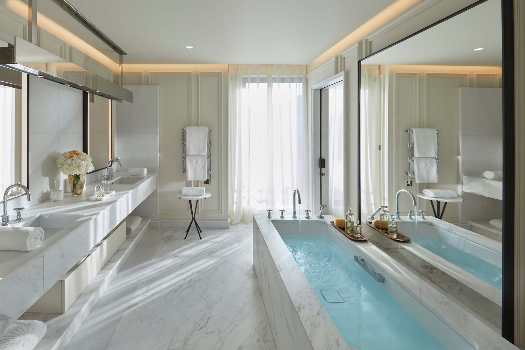 051 – Mandarin Oriental, Paris Hotel – Paris, France – Parisian Terrace Suite Bathroom