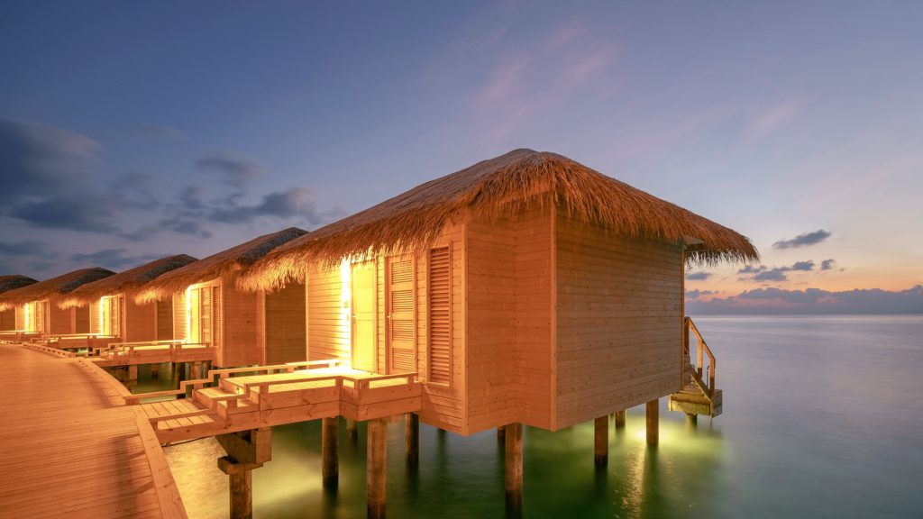 You & Me Maldives Resort - Uthurumaafaru, Raa Atoll, Maldives - Dolphin Overwater Villa Night View