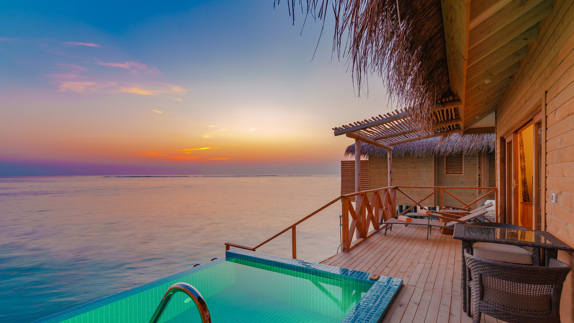 You & Me Maldives Resort – Uthurumaafaru, Raa Atoll, Maldives – Aqua Suite with Pool Sunset Ocean View