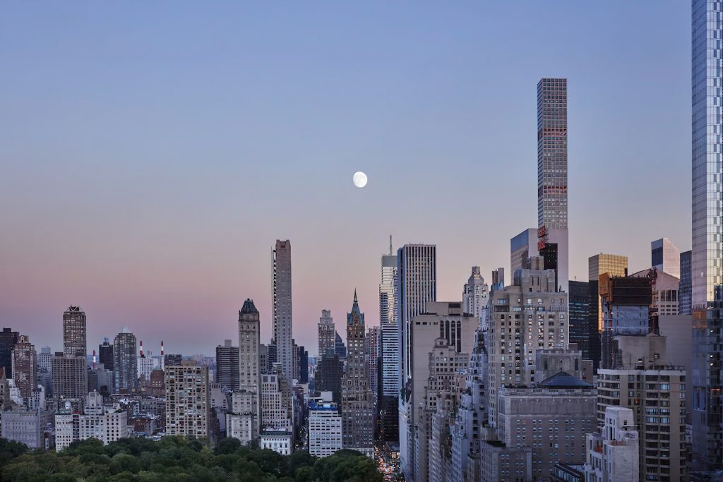 Mandarin Oriental, New York Hotel - New York, NY, USA - Central Park City Skyline View Night