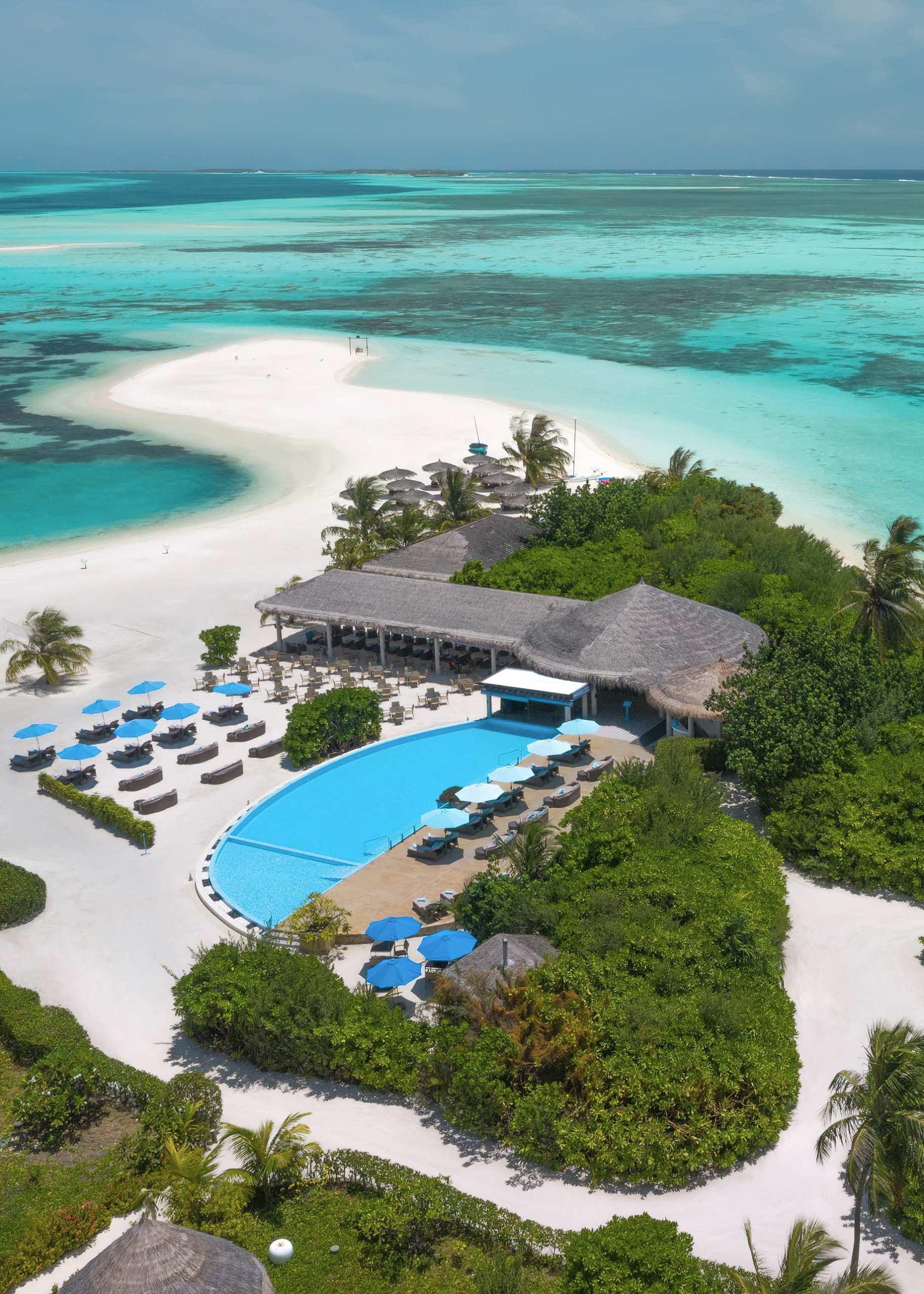 Cocoon Maldives Resort - Ookolhufinolhu, Lhaviyani Atoll, Maldives - Resort Pool Aerial View
