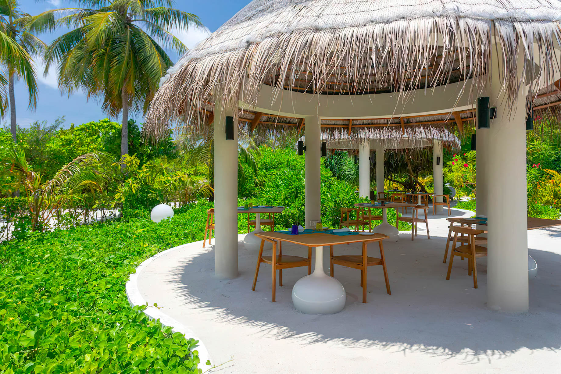 Cocoon Maldives Resort – Ookolhufinolhu, Lhaviyani Atoll, Maldives – Octopus Restaurant Outdoor Tables