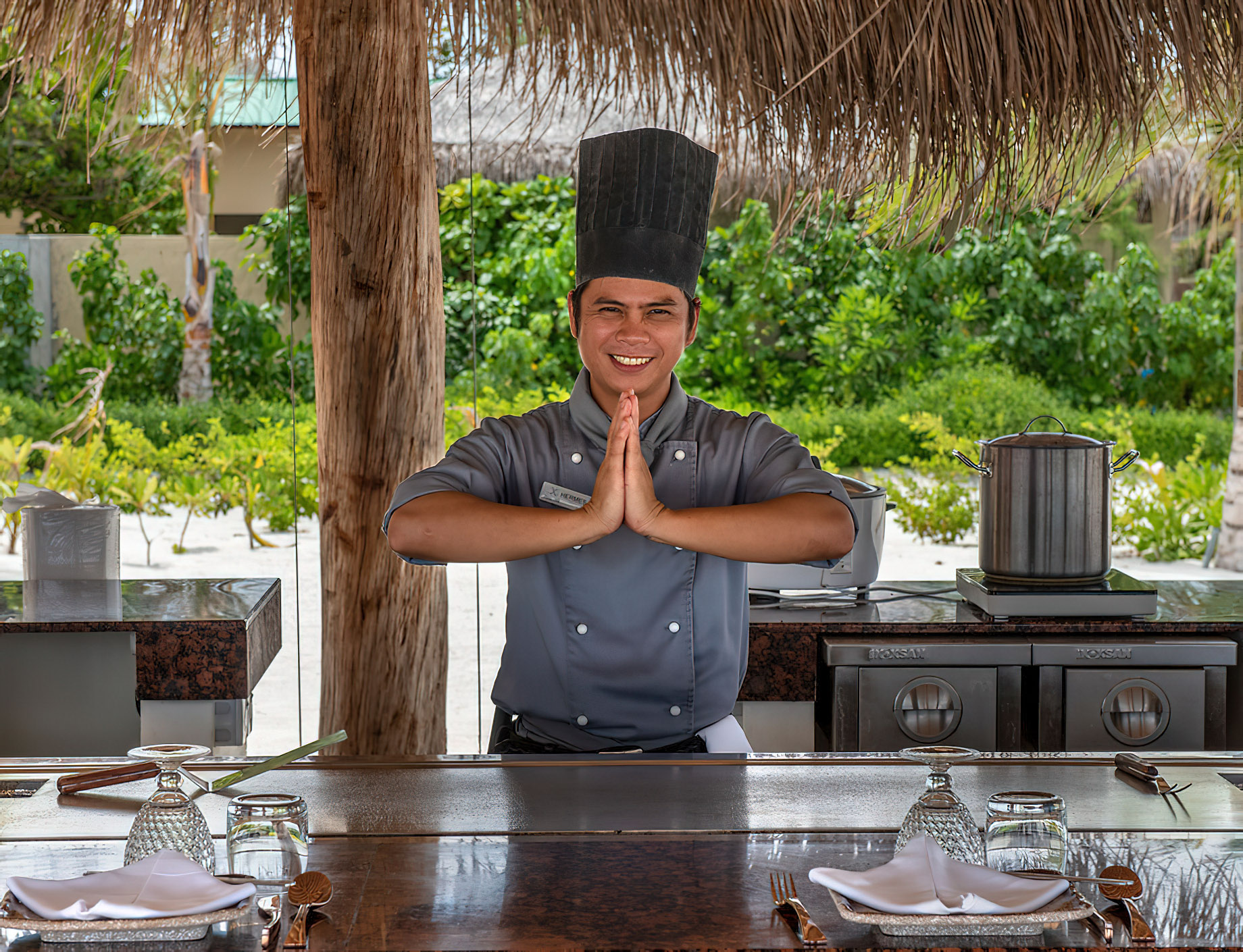 You & Me Maldives Resort – Uthurumaafaru, Raa Atoll, Maldives – Rising Sun Teppanyaki Experience Restaurant
