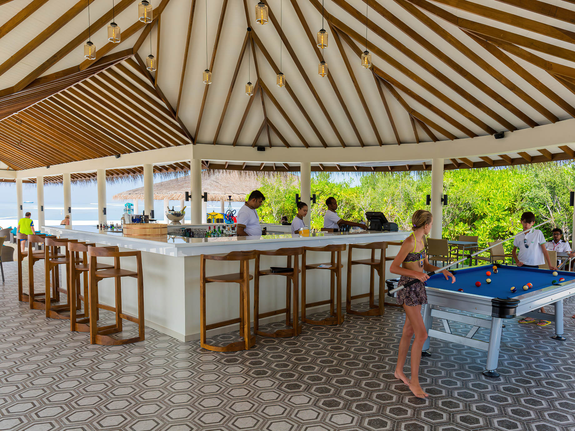 Cocoon Maldives Resort – Ookolhufinolhu, Lhaviyani Atoll, Maldives – Loabo Loabi Bar Pool Table