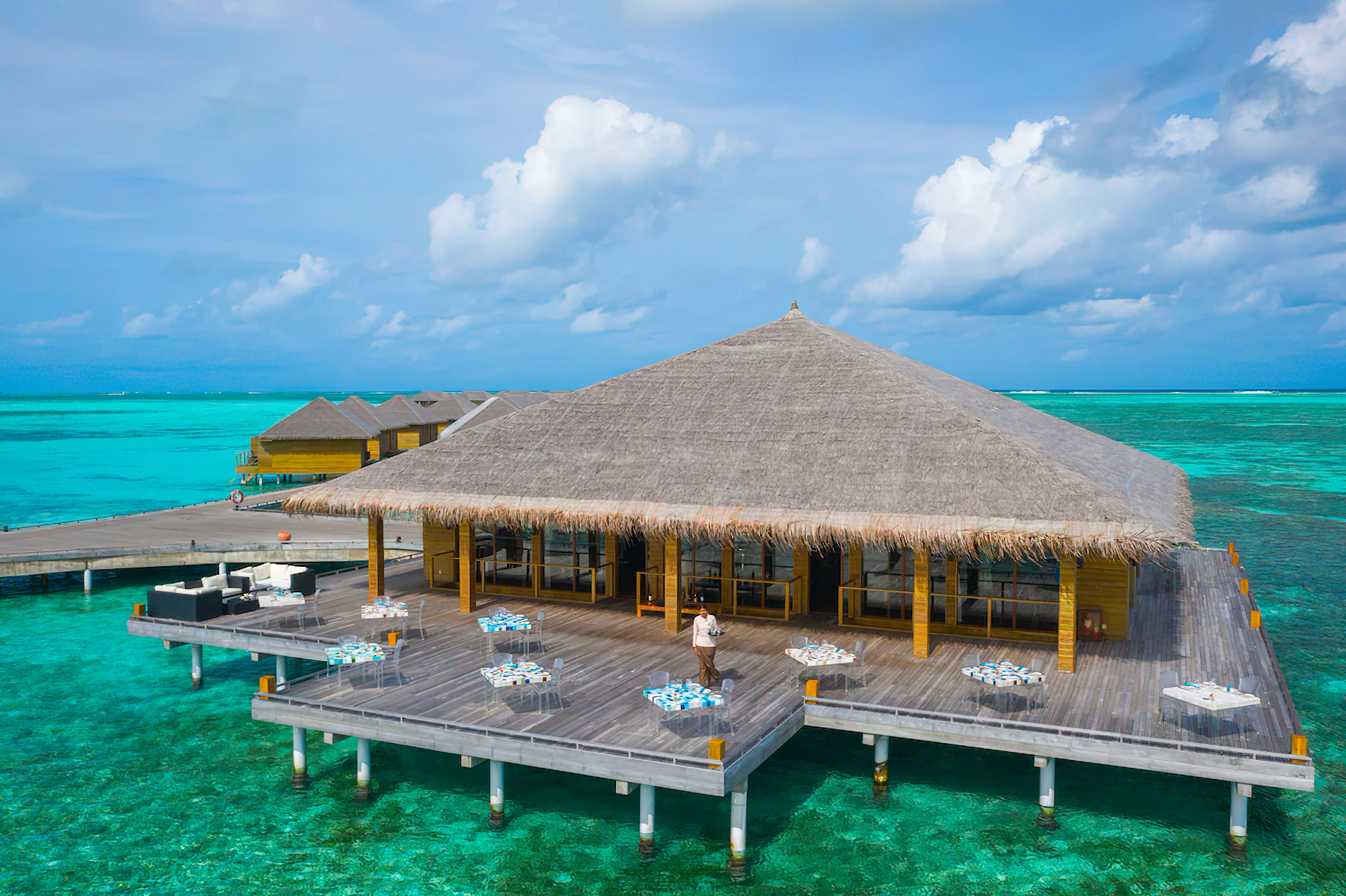 Cocoon Maldives Resort - Ookolhufinolhu, Lhaviyani Atoll, Maldives - Manta Overwater Restaurant Dining