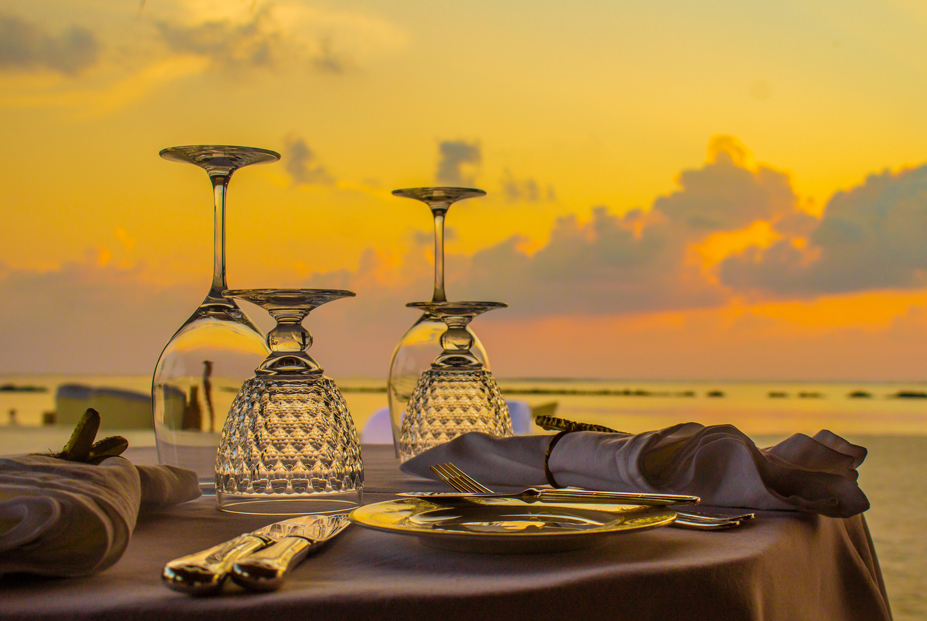 You & Me Maldives Resort - Uthurumaafaru, Raa Atoll, Maldives - The Sand Restaurant Sunset View