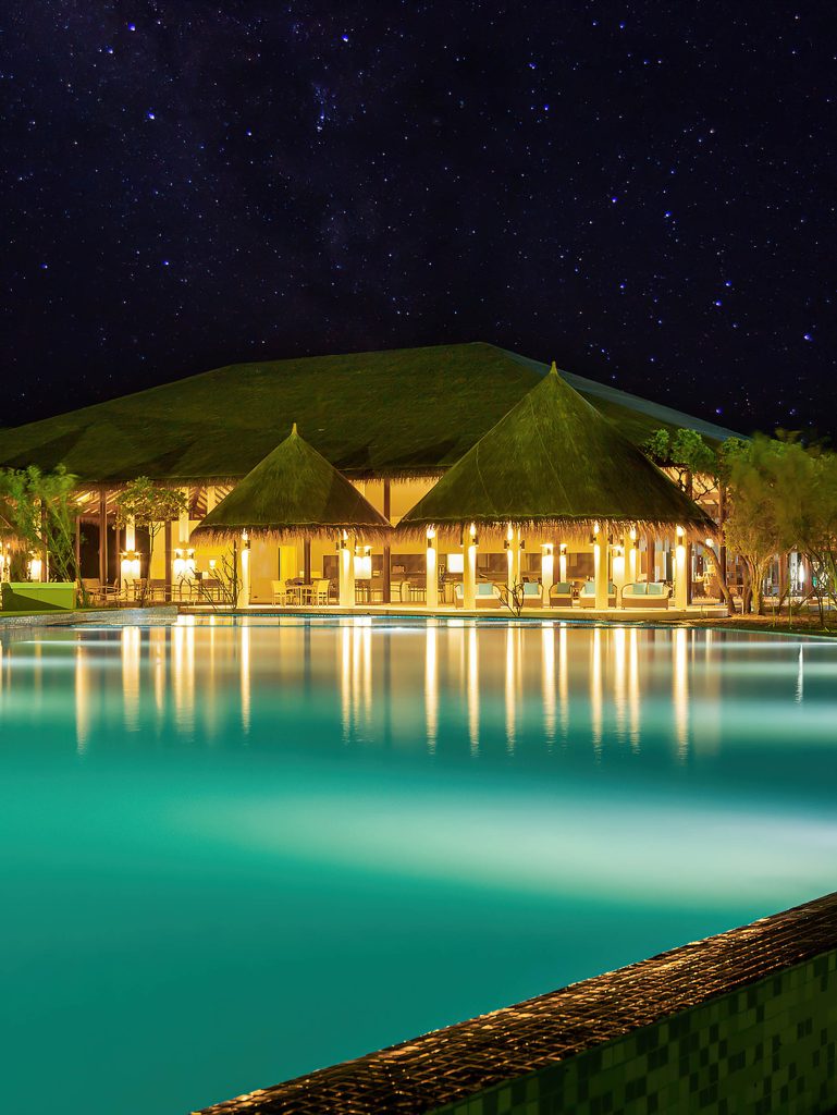 Cocoon Maldives Resort - Ookolhufinolhu, Lhaviyani Atoll, Maldives - Pool Night View