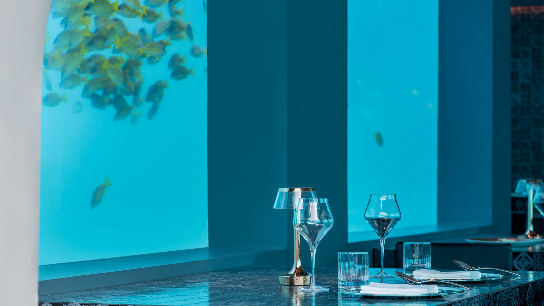 You & Me Maldives Resort - Uthurumaafaru, Raa Atoll, Maldives - H2O Underwater Restaurant by Andrea Berton