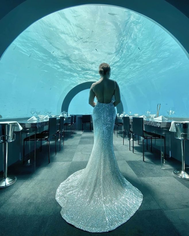 You & Me Maldives Resort - Uthurumaafaru, Raa Atoll, Maldives - H2O Underwater Restaurant by Andrea Berton