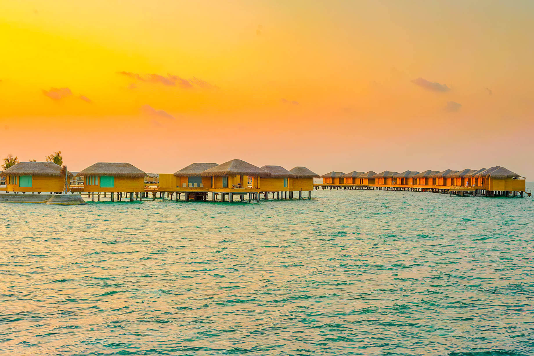 You & Me Maldives Resort – Uthurumaafaru, Raa Atoll, Maldives – Overwater Villa Sunset