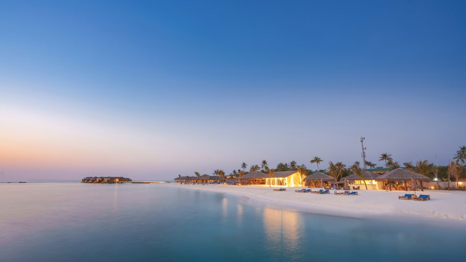 You & Me Maldives Resort - Uthurumaafaru, Raa Atoll, Maldives - Beach Dusk View