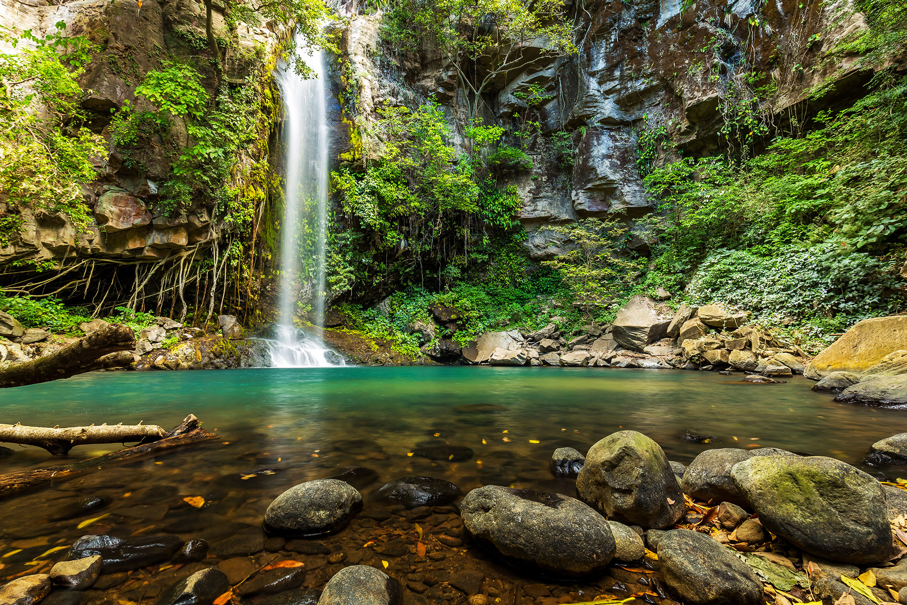 Hidden Majestic Waterfall - Catarata La Cangreja, Rincon de la Vieja National Park - Guanacaste, Costa Rica